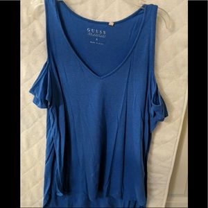 Blue guess shirt